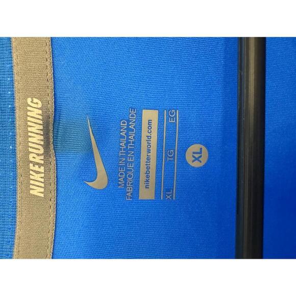 NIKE MILER DRI FIT Womens Long Sleeve Shirt  Blue Running Sz XL - Picture 4 of 5